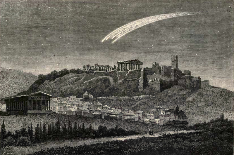 Illustration for article titled Stunning Depictions of Ancient Comets That Scared the Hell Out of Humans